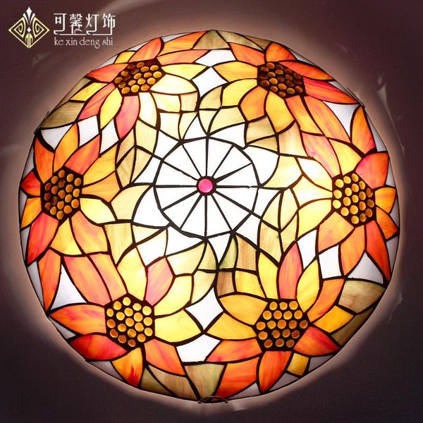 

ceiling lights european garden sunflower lamps, modern minimalist bedroom study living room lamps lighting led lamp iron yang