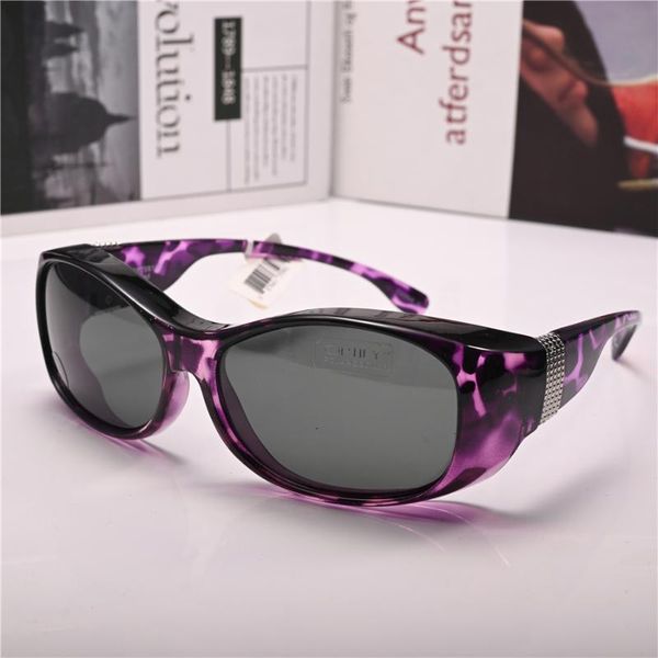 

sunglasses vazrobe clip women polarized glasses goggles fit over myopia driver suit for eyeglasses frames anti glare purple, White;black