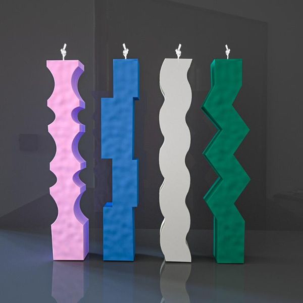 

craft tools four style irregular strip geometry silicone candle mold gypsum fondant wholesale drop