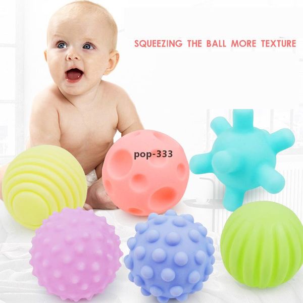 

soft glue multi-texture baby hand ball toy 3-6-12 months babys learn to crawl puzzle tactile sensory massage