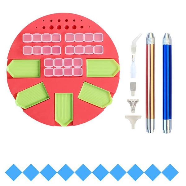 

professional hand tool sets storage box large capacity diamond painting point drill tray embroidery tools holder accessories christmas gift