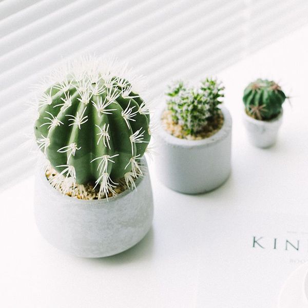 

decorative flowers & wreaths artificial plants suculentas for home decor fake cactus decoration plantas artificiales green succulent high qu