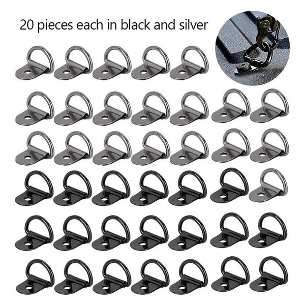 

professional hand tool sets 40pcs auto car stainless steel pull hook anchor d shape cargo tie down ring retainer fixings for trailer truck h