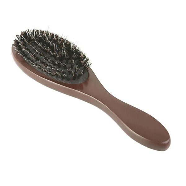 

hair brushes 10pcs wooden handle boar bristle brush for extensions pro tools comb accessories, Silver
