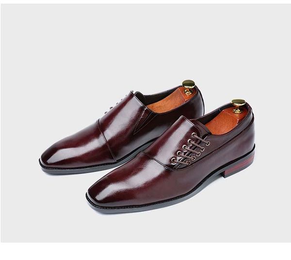 

spring & autumn new brand fashion wedding black classic design men dress shoes