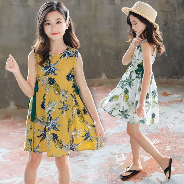 

girls summer clothes casual dress 12 children's clothing 11 student fashion princess dresses 8 girls party dress 9 kids clothes, Red;yellow