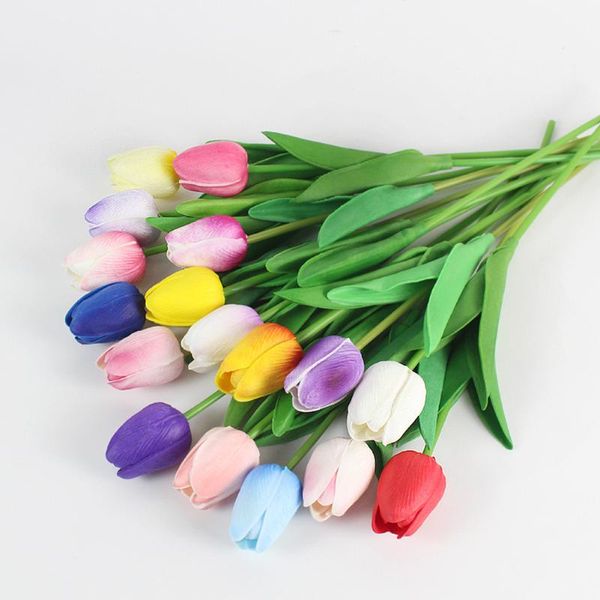 

decorative flowers & wreaths artificial garden tulips real touch tulip bouquet decor mariage for home wedding decorations fake flower