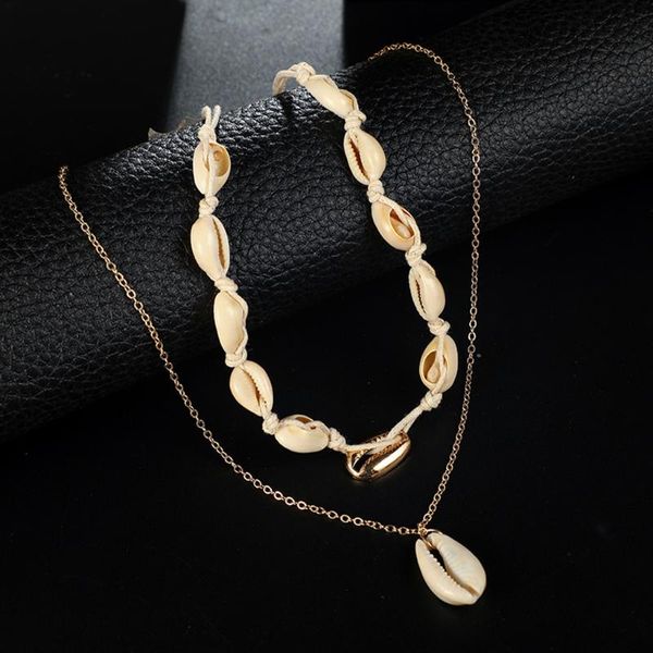 

chains fashion personality creative hand-woven bohemian multilayer alloy necklace jewelry geometric vintage necklaces for teen girls, Silver