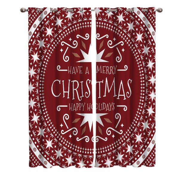 

curtain & drapes christmas themed red mandala pattern curtains window living room kitchen indoor high blackout