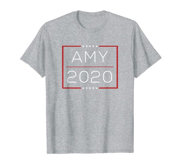 

amy klobuchar 2020 - democrat for president 2020 t-shirt, White;black