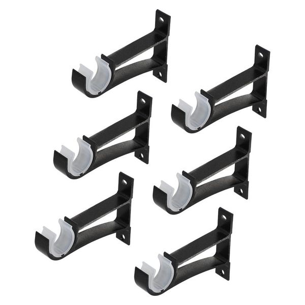 

curtain & drapes 1 set rod supports roman holders single base brackets