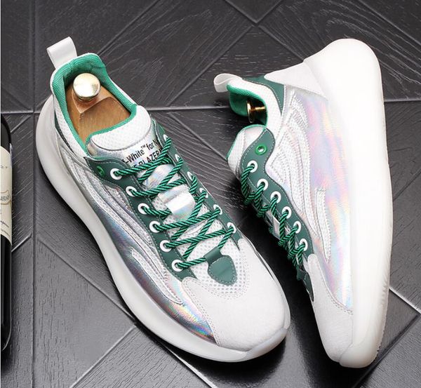 

men casual shoes spring autumn breathable sneakers men air cushion mesh sports shoes trend trainers men shoes big size 38-43, Black