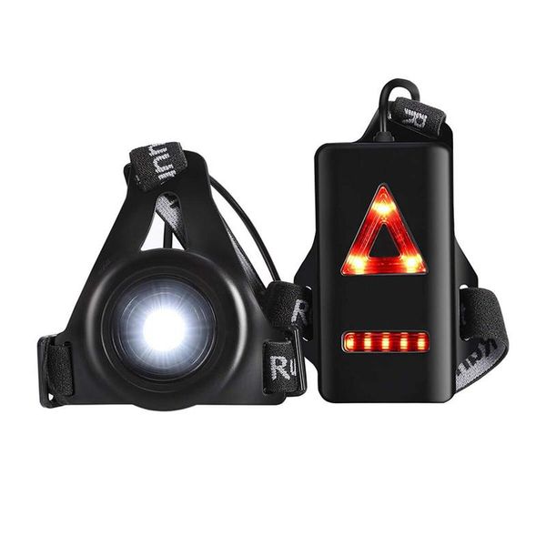 

usb charge chest lamp hiking camping outdoor sport running lights warning lights fashion q5 led night night run