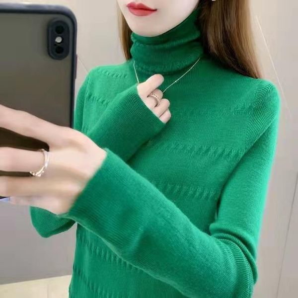 

women's sweaters room, row 5, no. 2 middle] real shooting of ultra-fine wool solid color two lapel knitted bottomed shirt [1088] 57, White;black