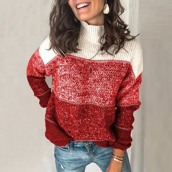 

women's sweaters long sleeve knitted patchwork sweater kpop pullover women sweatshirt vintage, White;black