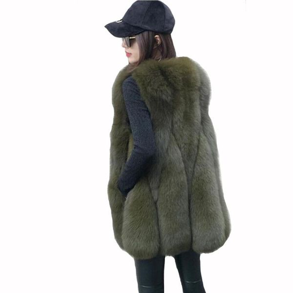 

women's fur & faux 2021 vest coat lace cowhide large size s-3xl, Black