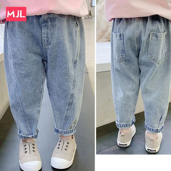 

mjl baby jeans solid color jeans for girls spring autumn baby girl casual style toddler girl clothes, Blue
