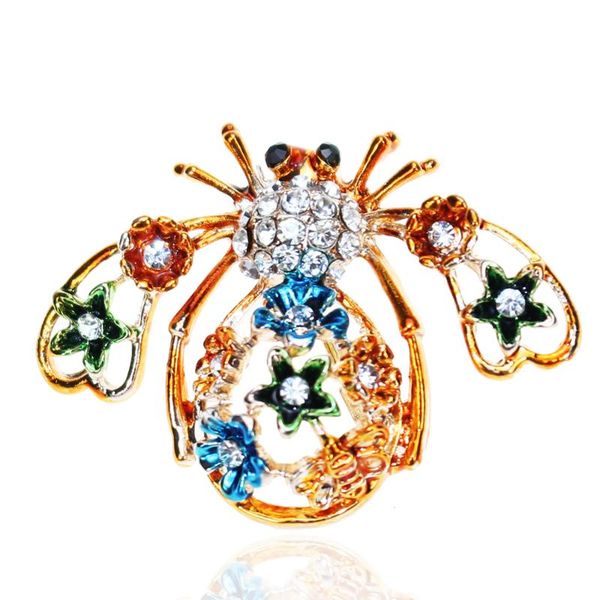 

pins, brooches europe and the united states fashion wild personality bee explosion models brooch hollow flowers drip women, Gray