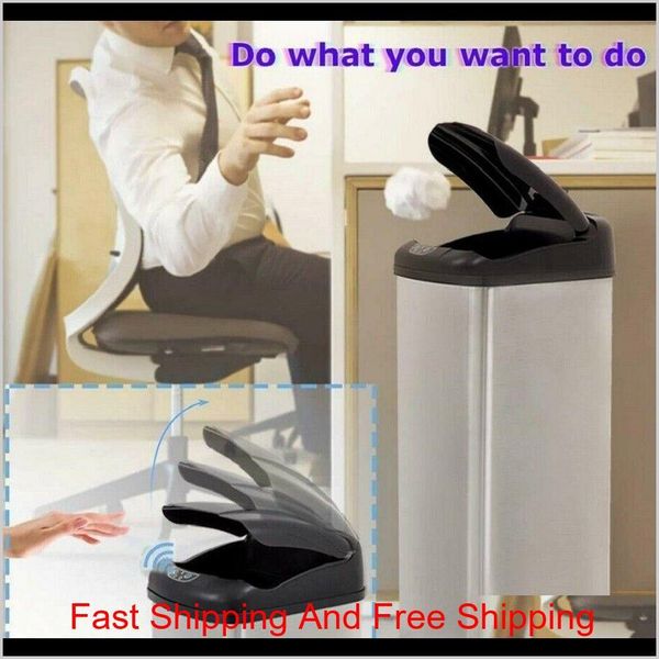 

new 13 gallon touch-sensor matic stainless-steel tras qylxfh toys2010