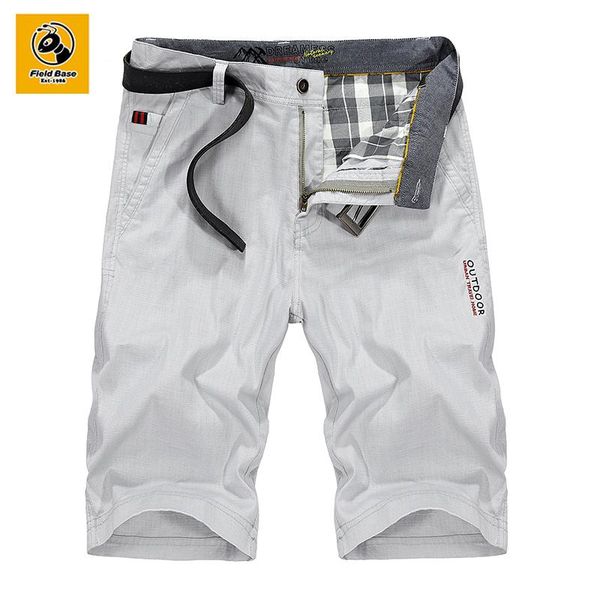 

field base men short pants casual straight summer casual shorts men linen gray 68501, White;black