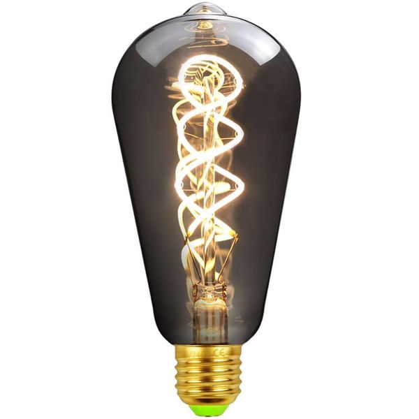 

tianfan edison bulbs vintage light bulb st64 led bulb spiral filament 4w 2700k 220v e27 decorative light dimmable smoke