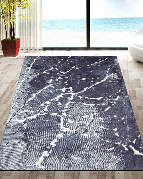 

nur home sponge velvet rubber carpet cover nrh-44 gray marble model