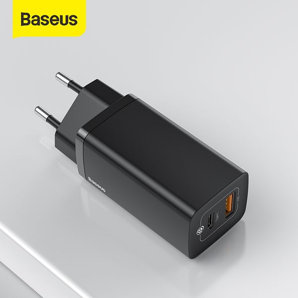 

baseus 65w gan charger pd usb c charger quick charge 4.0 3.0 dual usb port phone charger forip forxiaomi forsamsung laptop