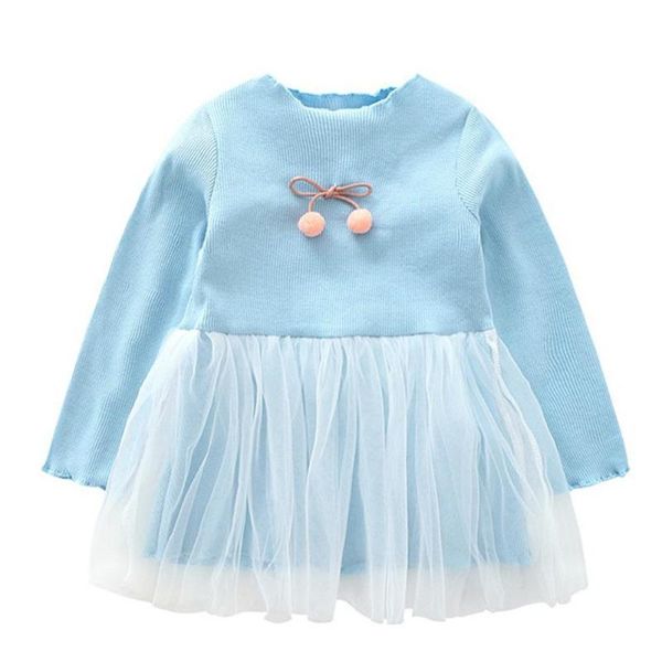 

girl's dresses fashion children girl princess dress cotton lovely sweet gauze comfortable korean spring autumn long-sleeve tulle cute, Red;yellow