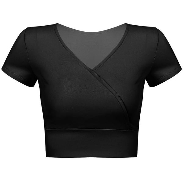 

women's t-shirt women gym crop fitness shirt short sleeve workout running sport t-shirts training breathable quick dry clothes, White