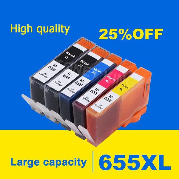 

ink cartridges 5pcs compatible for 655 655xl cartridge deskjet 3525/4615/4625/5525/6520c printer