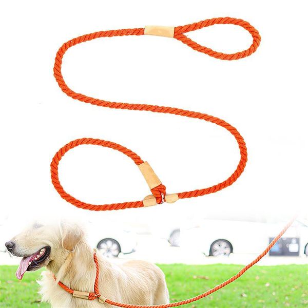 

dog collars & leashes cotton pet collar leash with adjustable buckle lead supplies traction rope