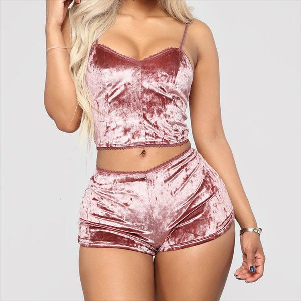 

pajamas set pink red women sleepwear silk satin velvet pijamas sleep wear robe nightwear lingerie pj sets, Black;red