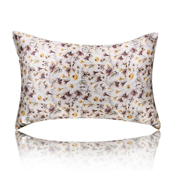 

pillow case mansphil daisy series butterfly 100 pure silk cover hidden zipper for hair 19 momme christmas gift