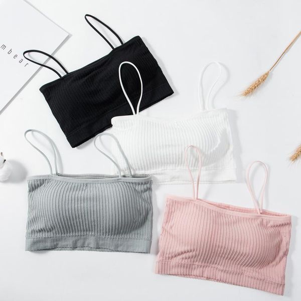 

bustiers & corsets tube bra seamless one word around the beautiful back and chest, anti-glare girl camisole, Black;white