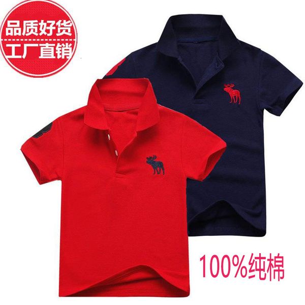 

summer short boys' middle lapel and small children's polo shirt half sleeve t-shirt baby superman jacket c, Black;white