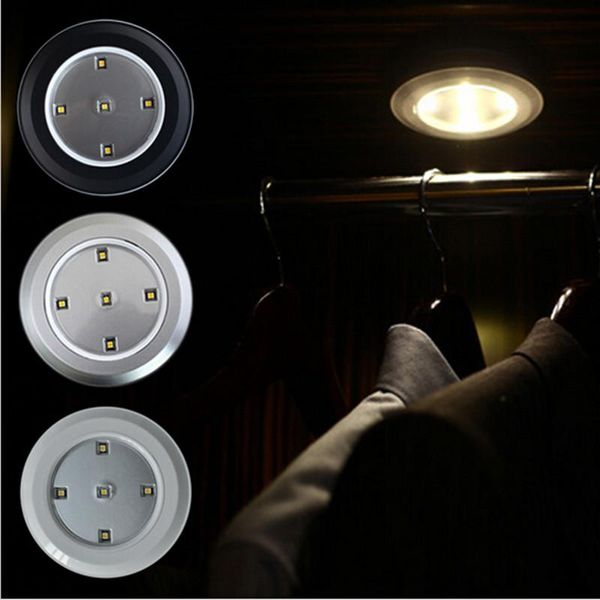 

bulbs portable mini 5led wireless night light warm white lamp nightlight closet wardrobe cabinet corridor