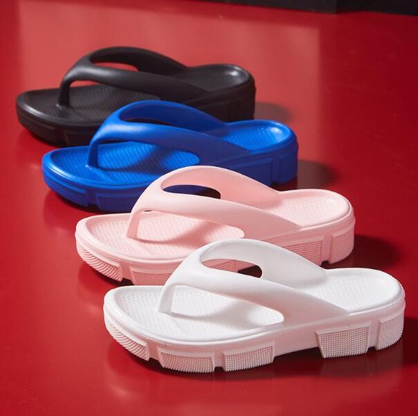 

classic summer slippers cool flip-flops women's summer fashion wear clipped toe thick soled holiday beach women, Black