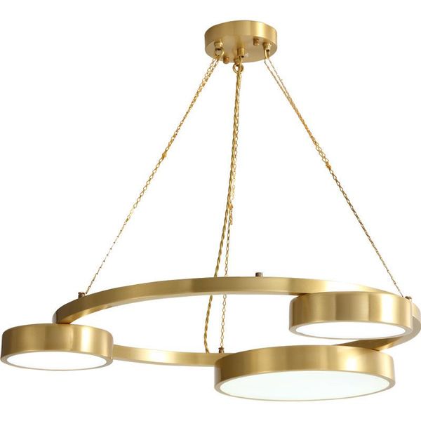 

pendant lamps 2021 modern minimalist restaurant copper chandelier simple creative personality living room corridor lights