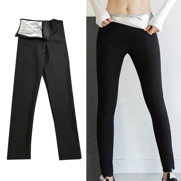 

women sauna pants shapers slimming leggings thermo sweat sauna body shapers trimmer body shaper gym pants, White;red