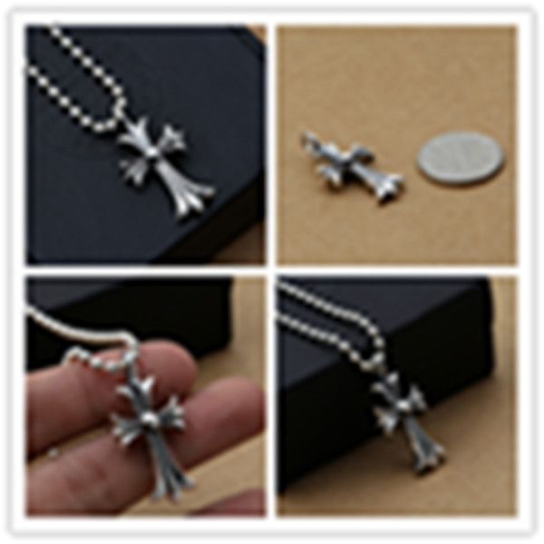 

925 sterling silver cross pendant without chain american european handmade punk gothic hip-hop luxury jewelry accessories gifts
