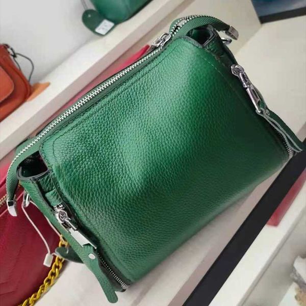 

shoulder bags 100% genuine leather women handbags cowhide bag fashion luxury ladies messenger female tote