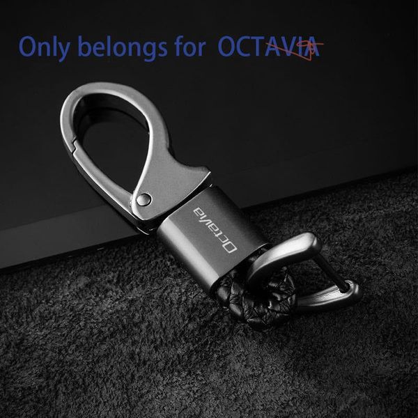 

keychains metal keychain alloy buckle waist car key chain accessories for skoda octavia 2 3 vrs a7 1 a5, Silver