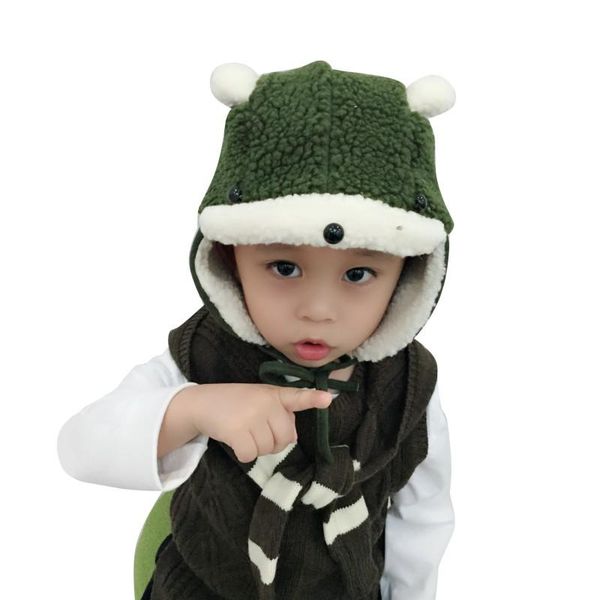 

warm baby hat newborn cartoon pattern newborn cap children beanies hats children accessories winter warm a26, Yellow