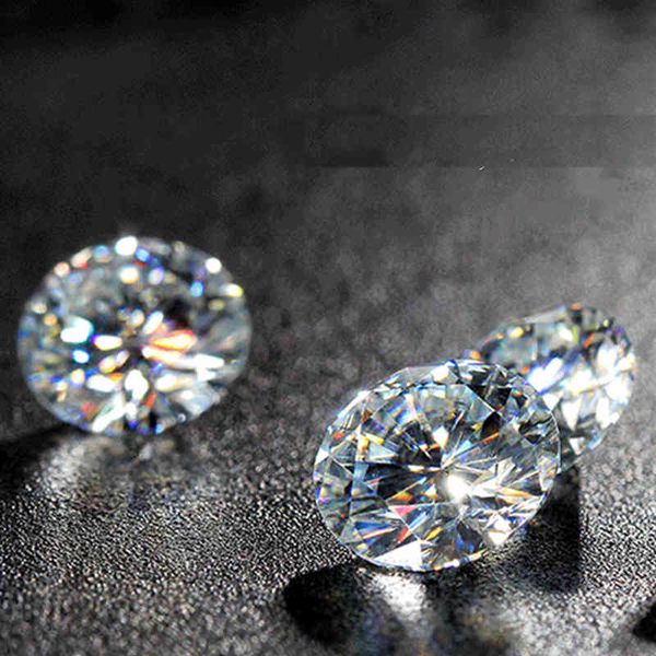 

loose gemstones moissanite g color 10ct 14mm vvs1 gra certified gem stone jewelry materials whole original gems, Black