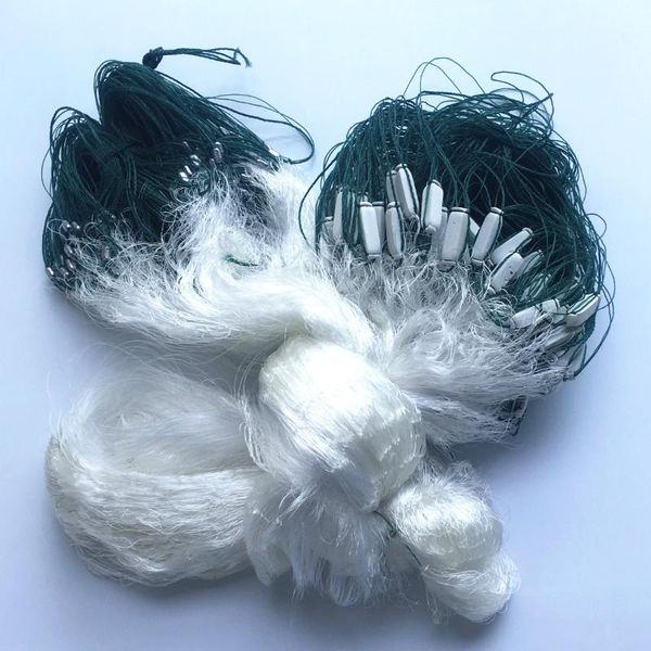 

depth1.5m-4.0m fishing nets lenght 50m 3 layers gill net multifilament nylon fishing network gear rede de pesca