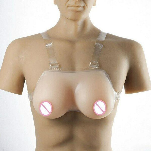 

women's shapers d cup silicone fake breast form realistic soft boobs crossdresser transgender queen transvestite mastectomy bra, Black;white