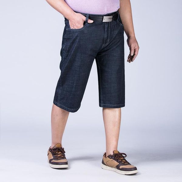 

men's shorts 2021summer jeans fashion slim loose large solid color zipper waist leisure sports basketball running straight pants, White;black