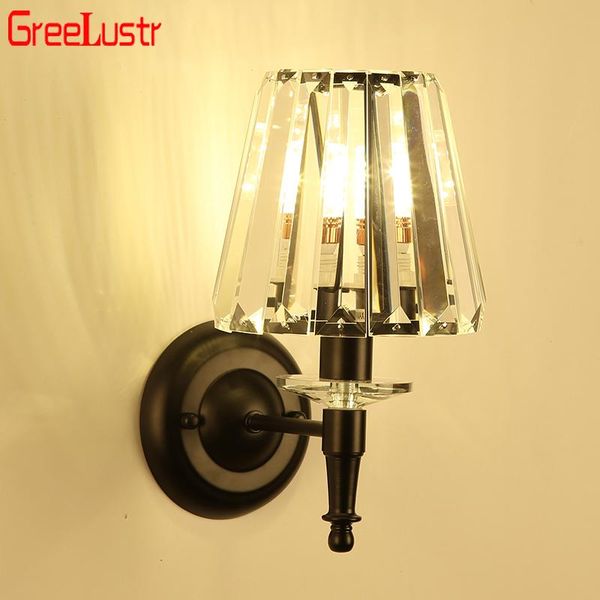 

wall lamp crystal lamps for bedroom modern sconce lights fixture stairs led light indoor beside living room decoration