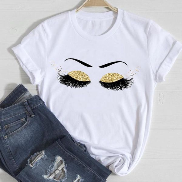 

women's t-shirt t-shirts women 90s beauty trend casual clothing 2021 spring summer clothes stylish tshirt lady print sweet tee, White