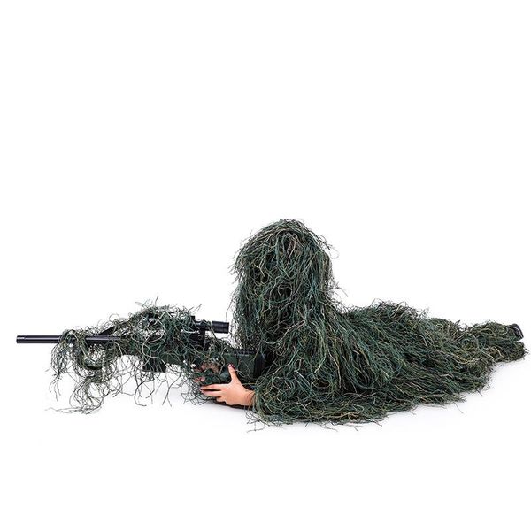 

hunting sets 5pcs kids ghillie suits child jungle camouflage tactical army suit sniper military special forces, Camo
